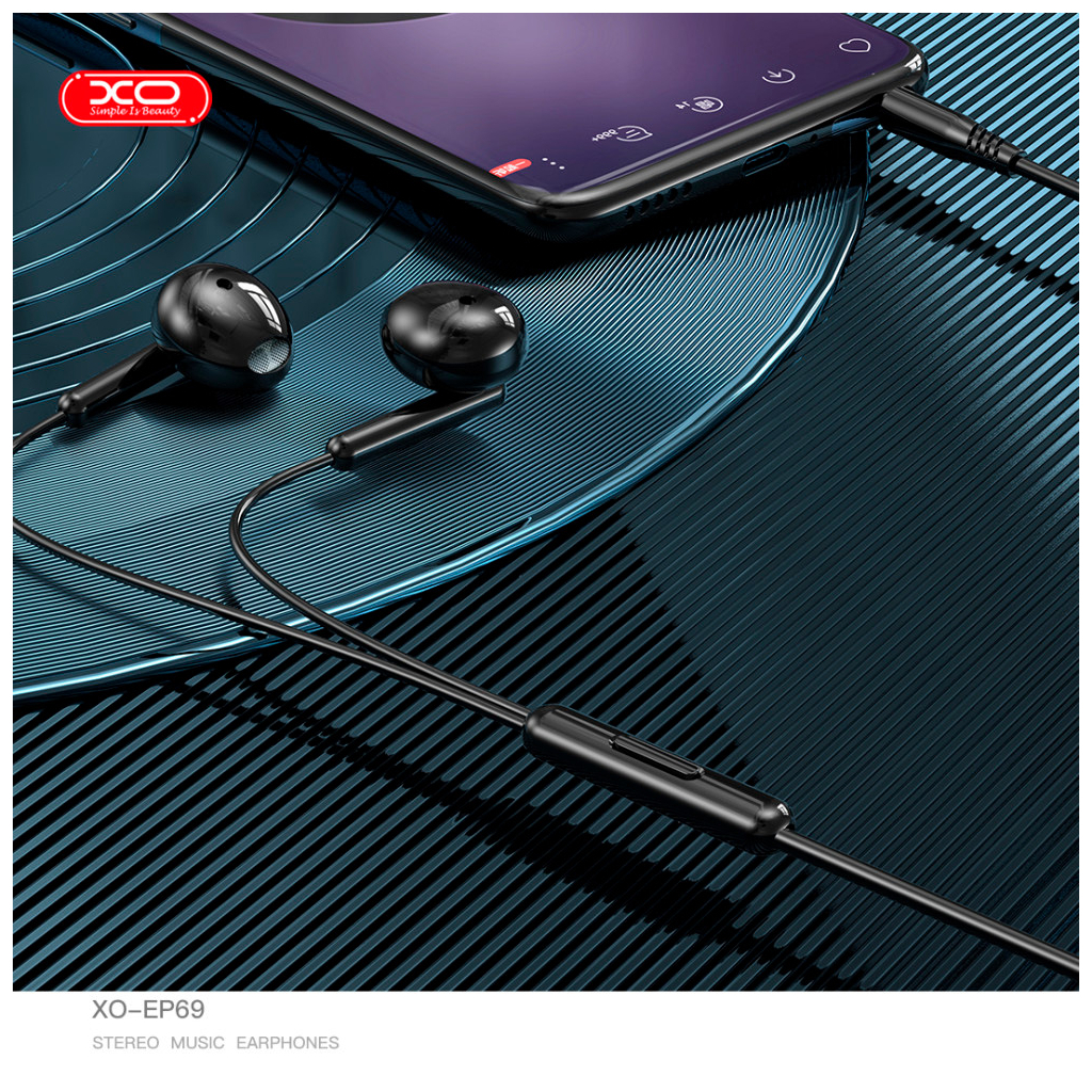 Навушники XO EP69 Black (XO-EP69-BK) - зображення 4
