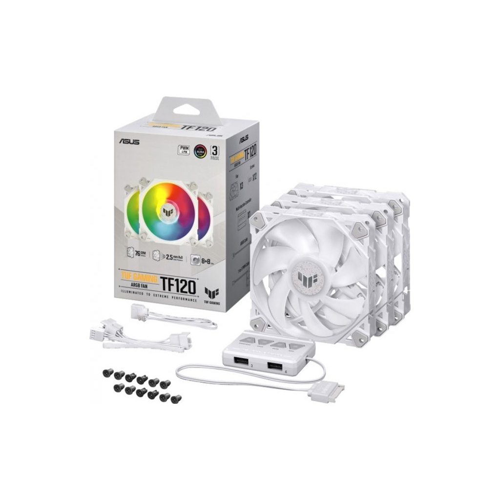 Кулер до корпусу ASUS TUF GAMING TF120 ARGB 3IN1 (90DA0033-B09030) - зображення 7