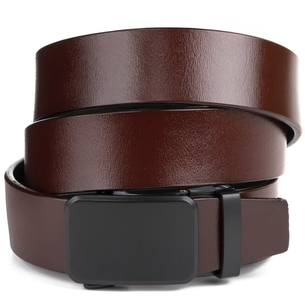 Ремінь Vintage Чоловічий з автоматичною пряжкою Коричневий (20271) - зображення 1
