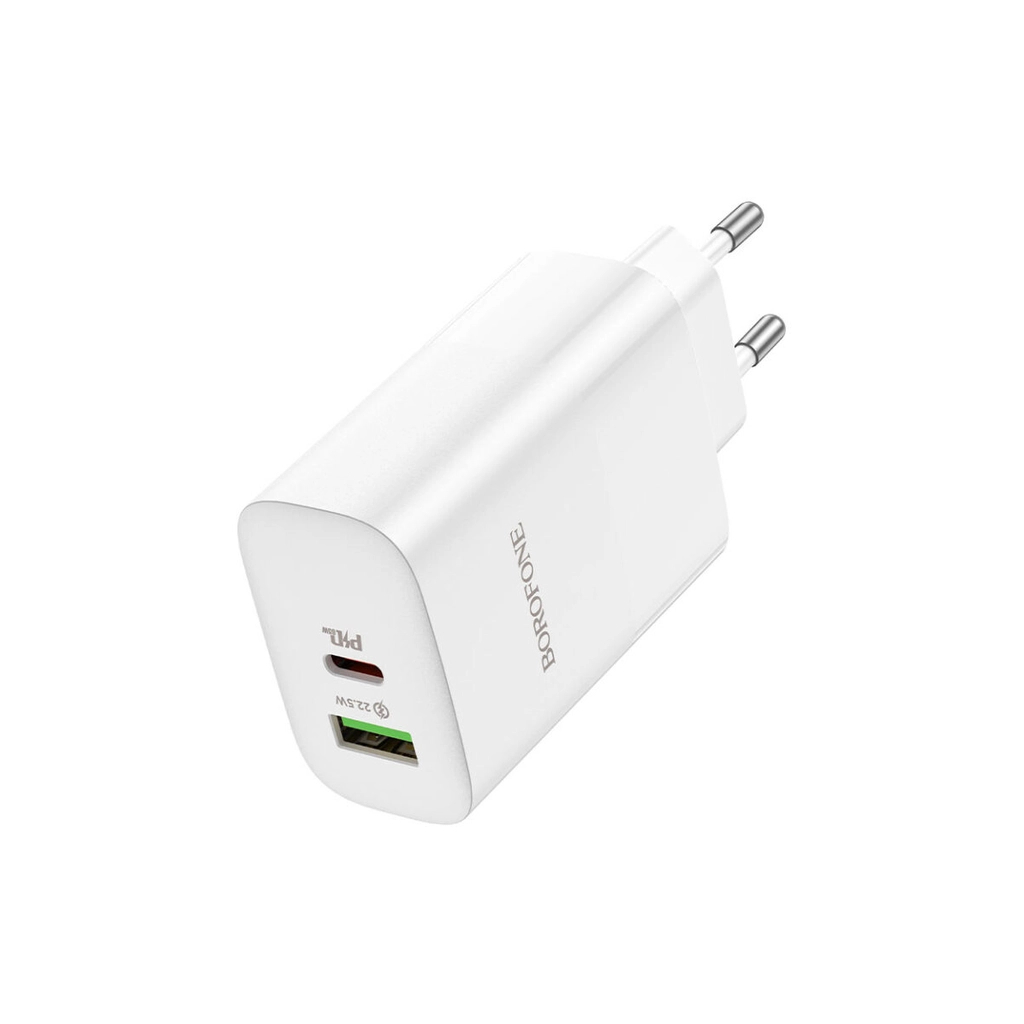 Зарядний пристрій BOROFONE BN10 Sunlight 1xUSB-C PD65W + 1xUSB-A White (6974443388190) - зображення 3