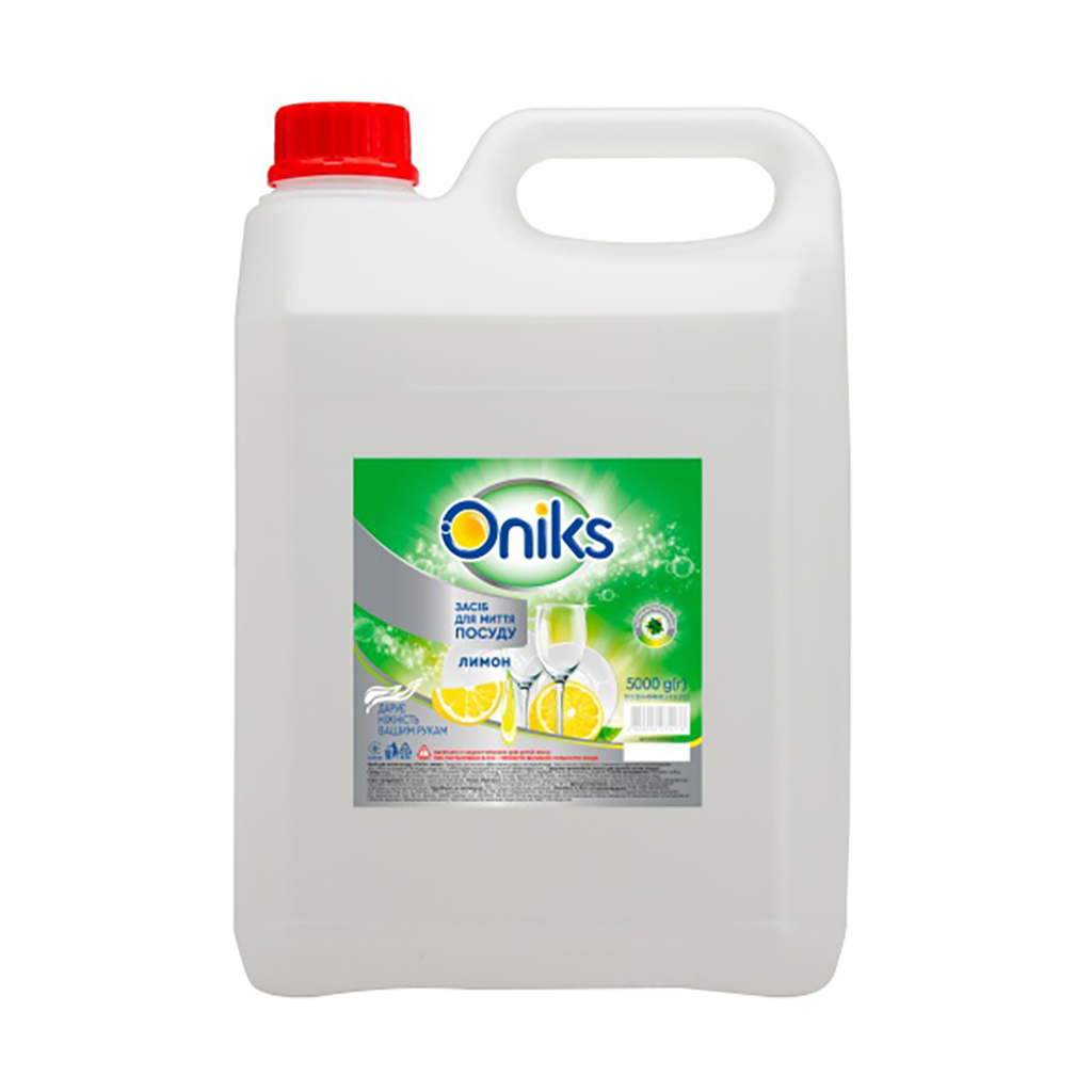 Засіб для ручного миття посуду Oniks Лимон 5 кг (4820191760554) - зображення 1