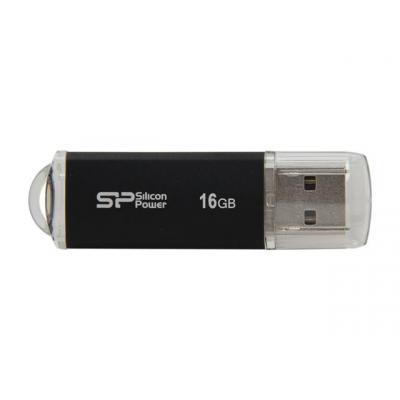 USB флеш накопичувач Silicon Power 16GB Ultima II I-Series Black USB 2.0 (SP016GBUF2M01N1K) - зображення 1
