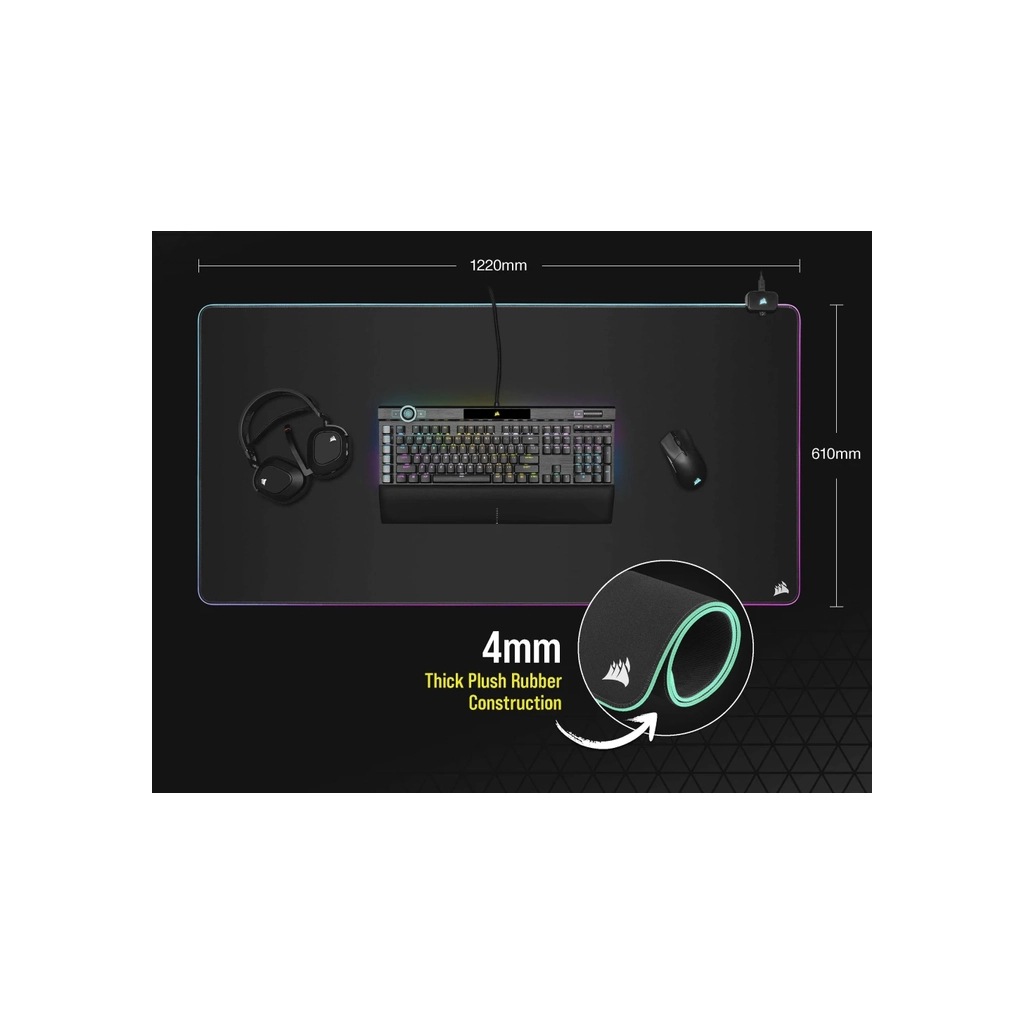 Килимок для мишки Corsair MM700 RGB 3XL (CH-9417080-WW) - зображення 7