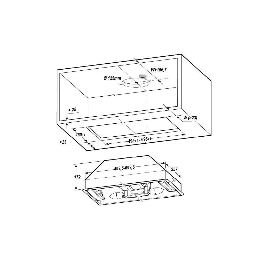 Витяжка кухонна Elica ERA C BL/A/52 - зображення 7