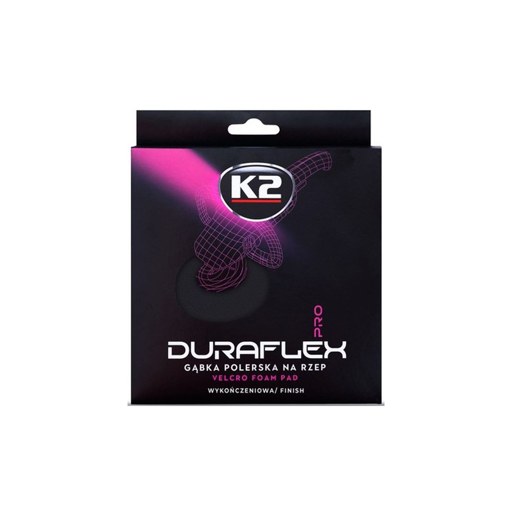 Губка для миття K2 з липучкою для полірування, чорна (фінішна) (L614) - зображення 3