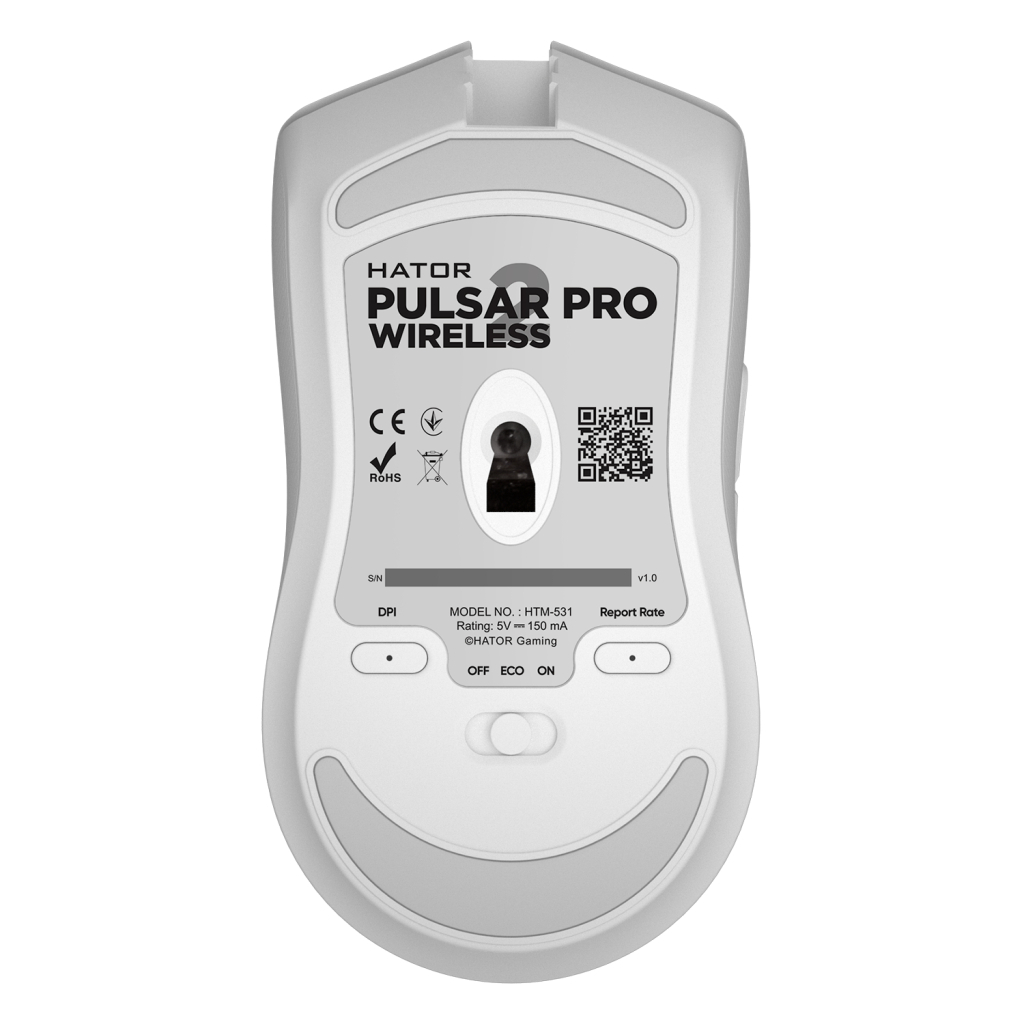 Мишка Hator Pulsar 2 Pro Wireless White (HTM-531) - зображення 5