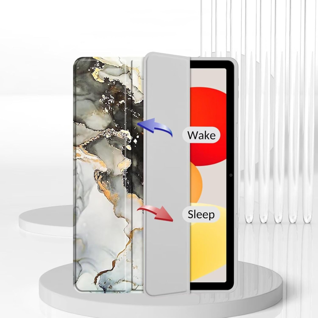 Чохол до планшета BeCover Soft Edge TPU Xiaomi Redmi Pad SE 8.7" Gray Marble (712575) - зображення 4