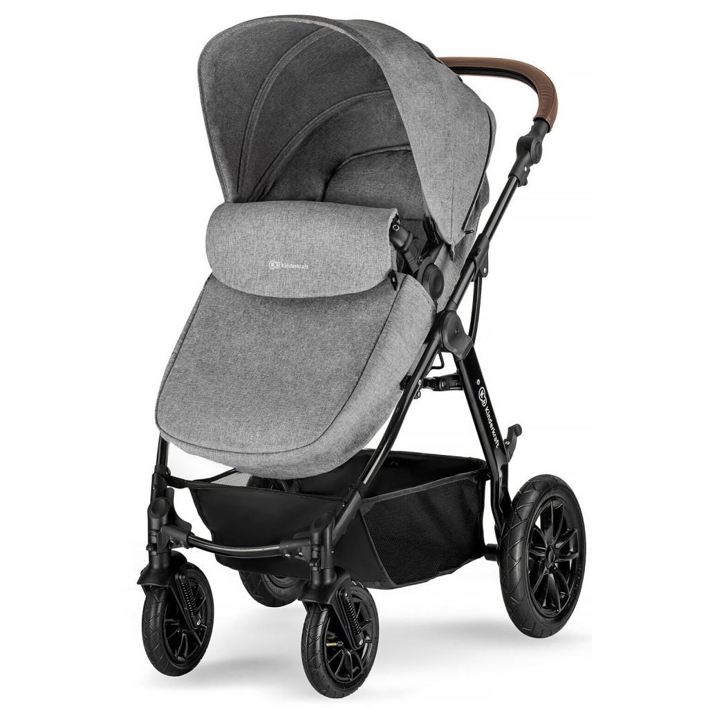 Коляска Kinderkraft 3 в 1 Moov Gray Melange (KKWMOOVGRYM0NC) (5902533915019) - зображення 10