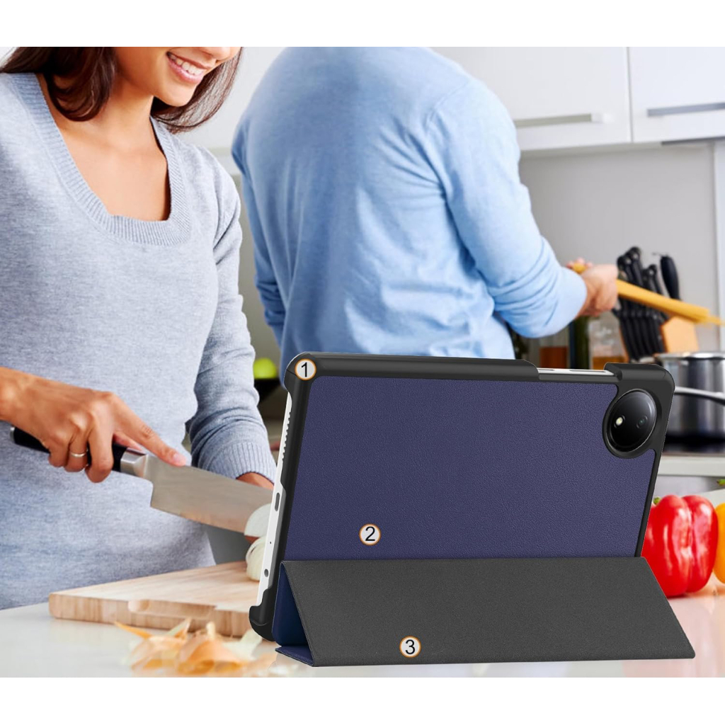 Чохол до планшета BeCover Smart Case Xiaomi Redmi Pad SE 8.7" Deep Blue (711905) - зображення 6