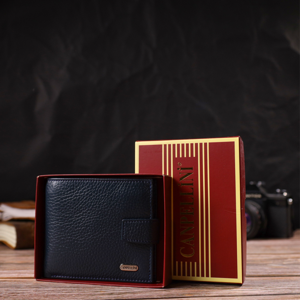 Гаманець Canpellini З натуральної шкіри Синій (21879) - зображення 10