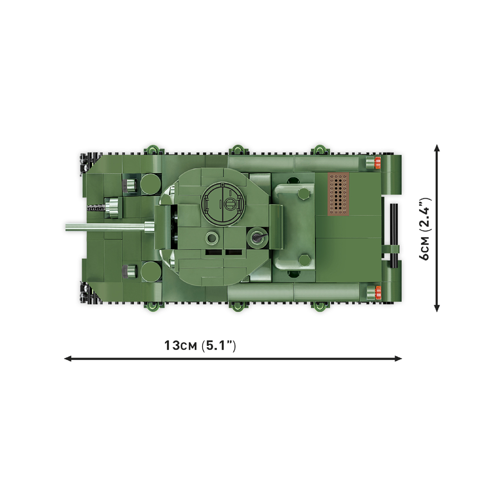 Конструктор Cobi Друга Світова Війна Танк M4 Шерман, 312 деталей (COBI-2715) - зображення 4