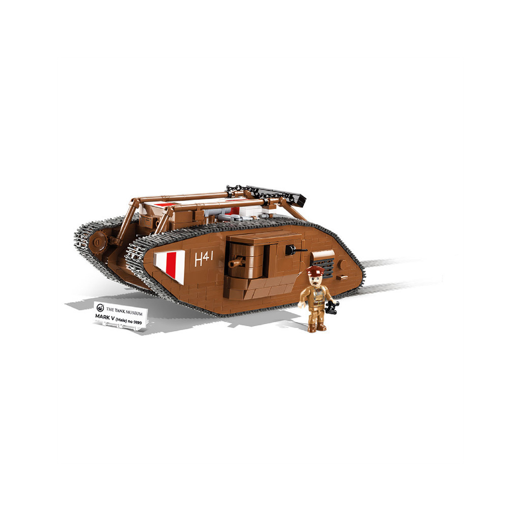 Конструктор Cobi Перша Світова Війна Танк Марк V самець, 837 деталей (COBI-2984) - зображення 9