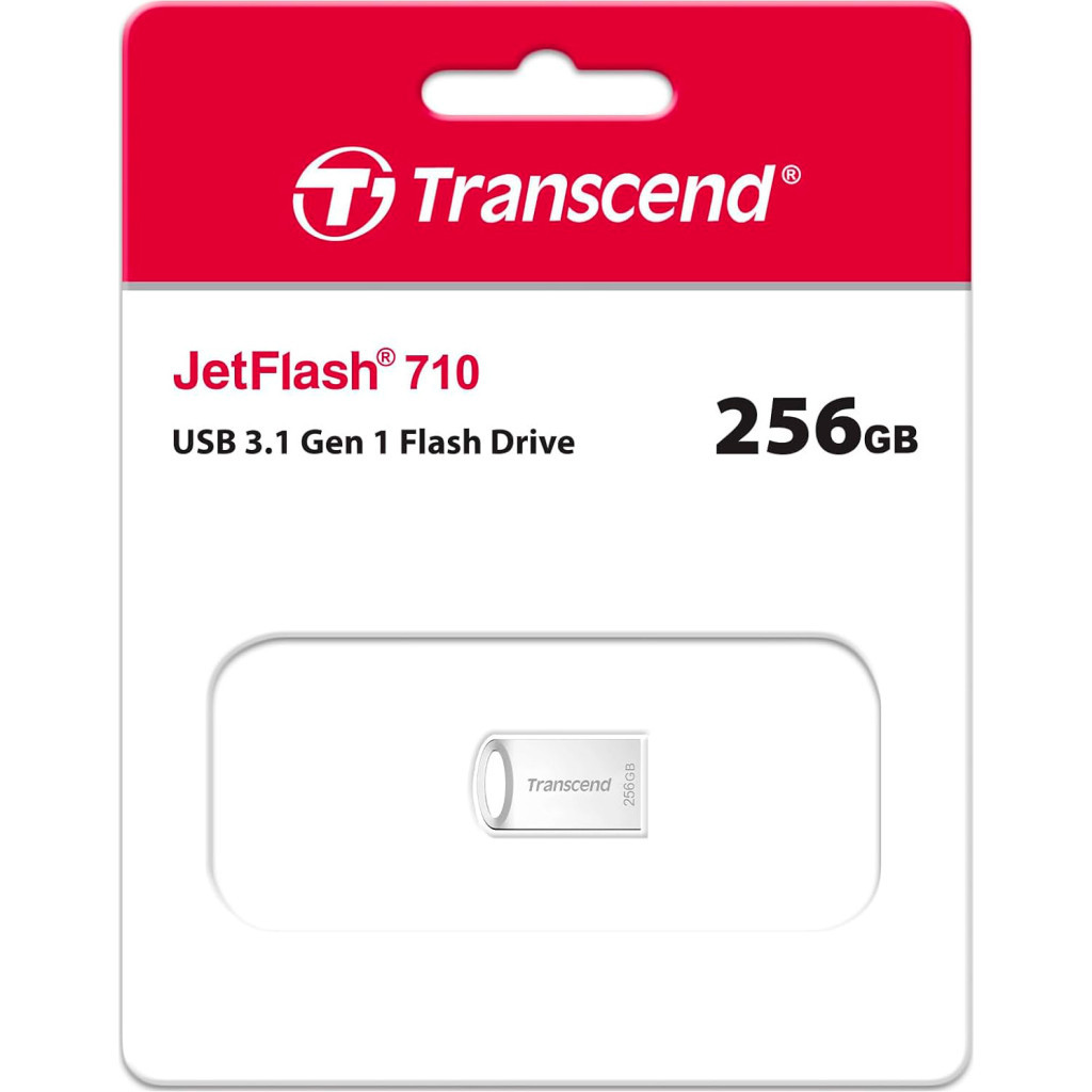 USB флеш накопичувач Transcend 256GB JetFlash 710 Silver USB 3.1 (TS256GJF710S) - зображення 3