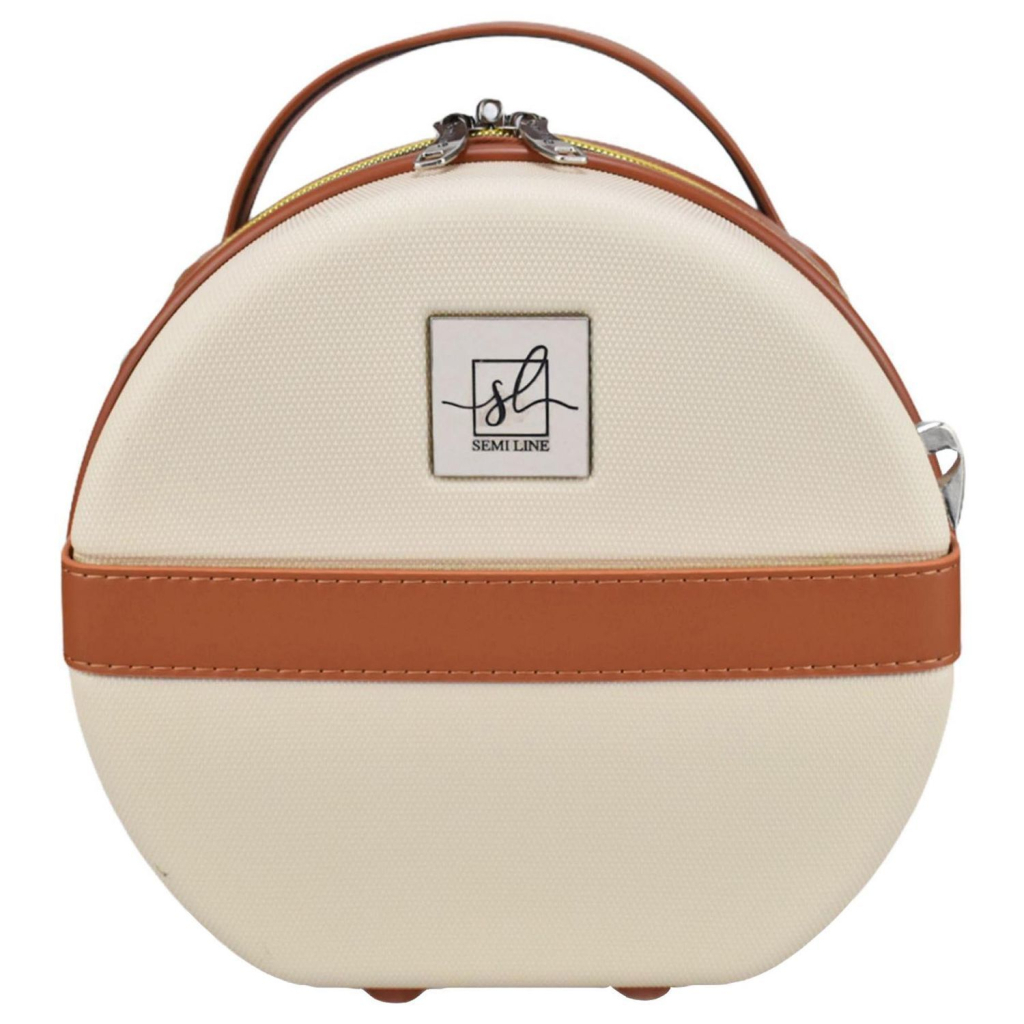 Косметичка Semi Line Бьюті-кейс 5L Ecru/Brown (DAS302665) - зображення 4