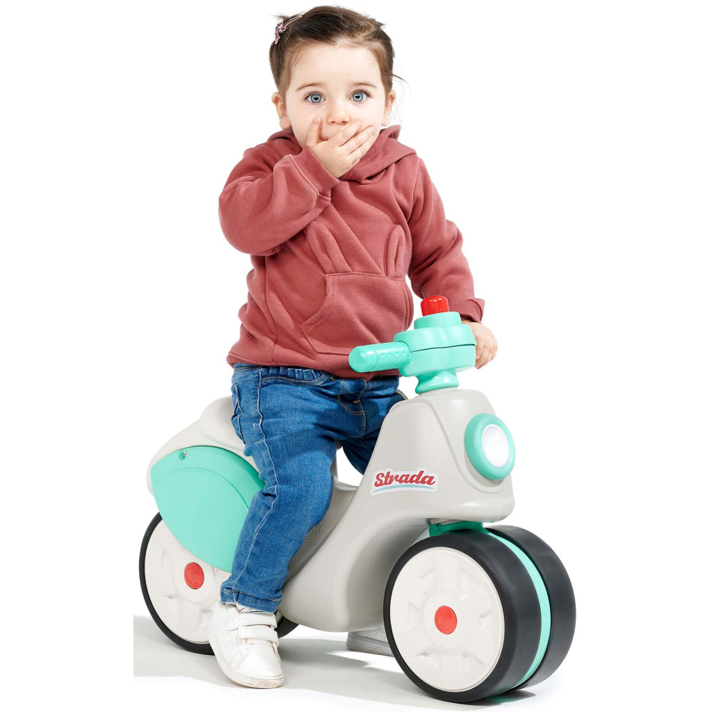 Біговел Falk із безшумними колесами Strada біло-бірюзовий (3016200801191) - зображення 4