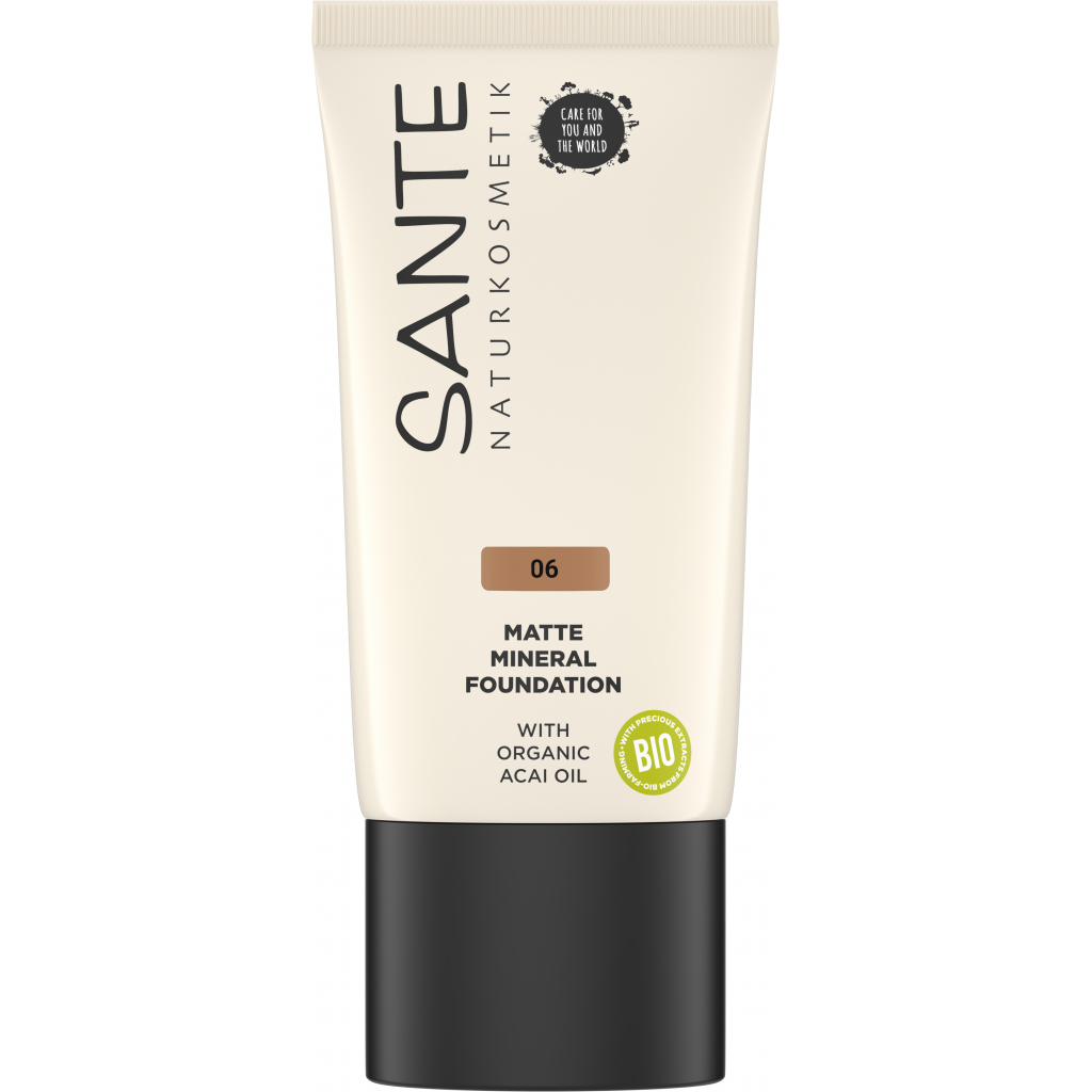 База під макіяж Sante Matte Mineral Foundation 06 - Warm Caramel 30 мл (4025089085300) - изображение 1