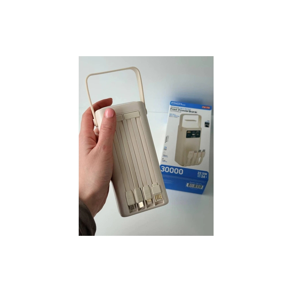 Батарея універсальна ACL 50000mAh, PD/22.5W, White (ACLPW-113W) - зображення 3