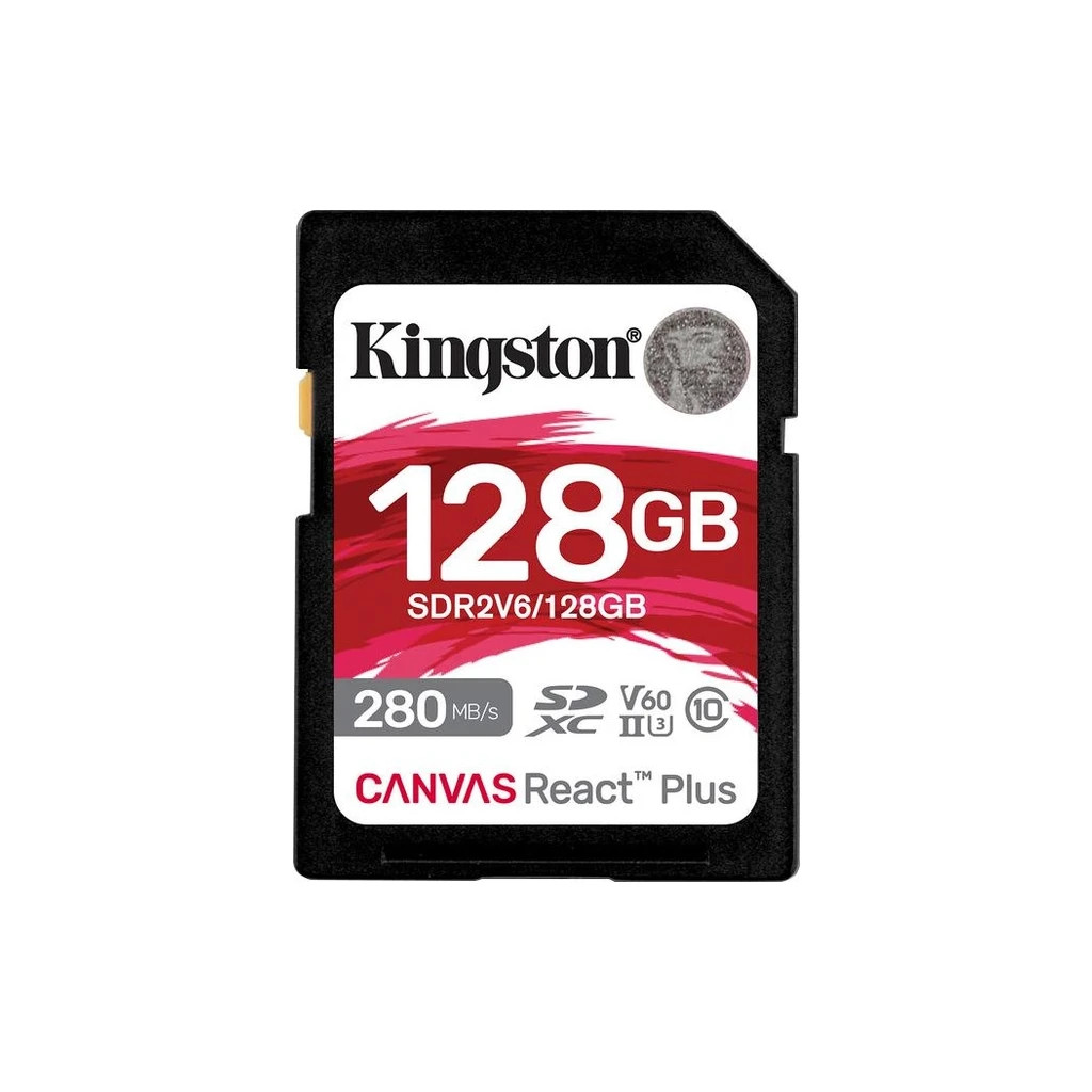 Карта пам'яті Kingston 128GB SDXC class 10 UHS-II U3 Canvas React Plus (SDR2V6/128GB) - изображение 1