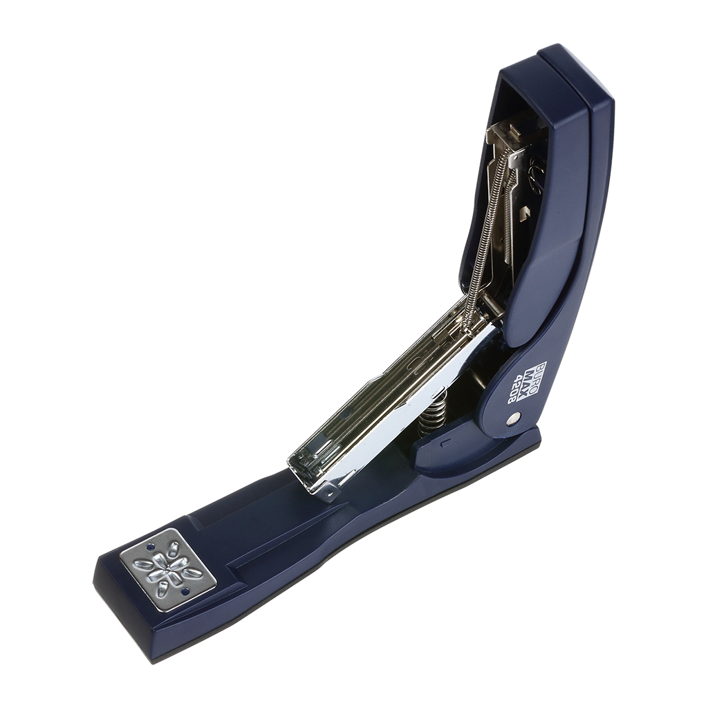 Степлер Buromax пластиковий з поворотним важелем, 20 аркушів, (скоби №24; 26), 155 х 38 х 73 мм, синій (BM.4208-02) - зображення 3