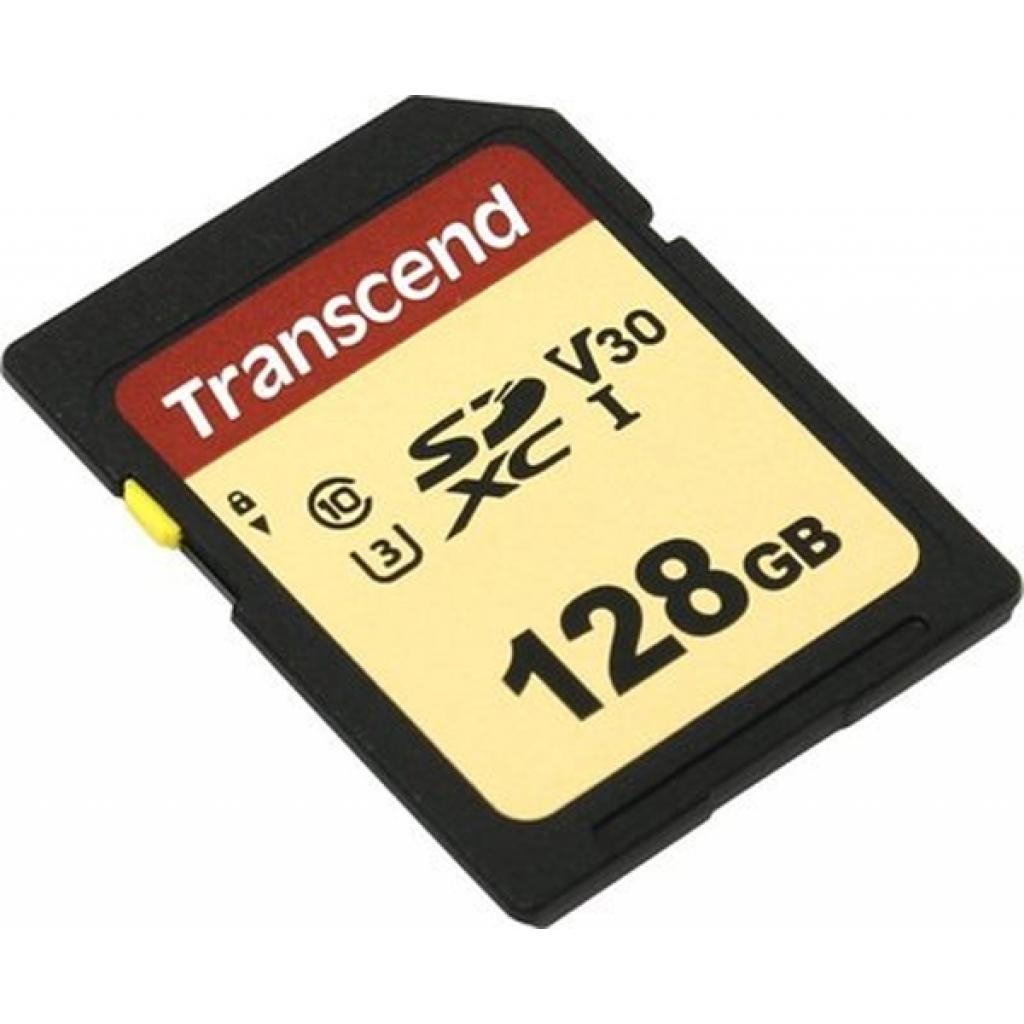 Карта пам'яті Transcend 128GB SDXC class 10 UHS-I (TS128GSDC500S) - зображення 2