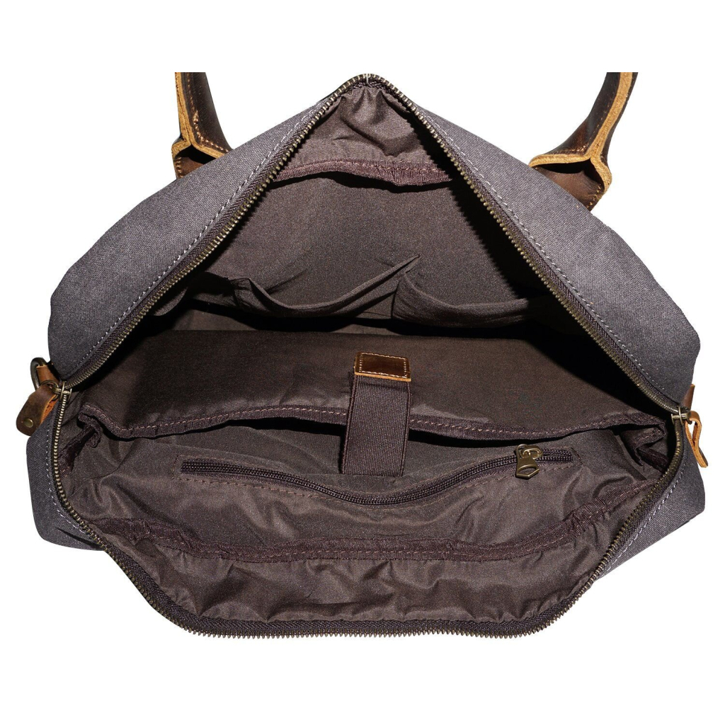 Сумка Vintage Текстильна Сіра (20062) - зображення 6