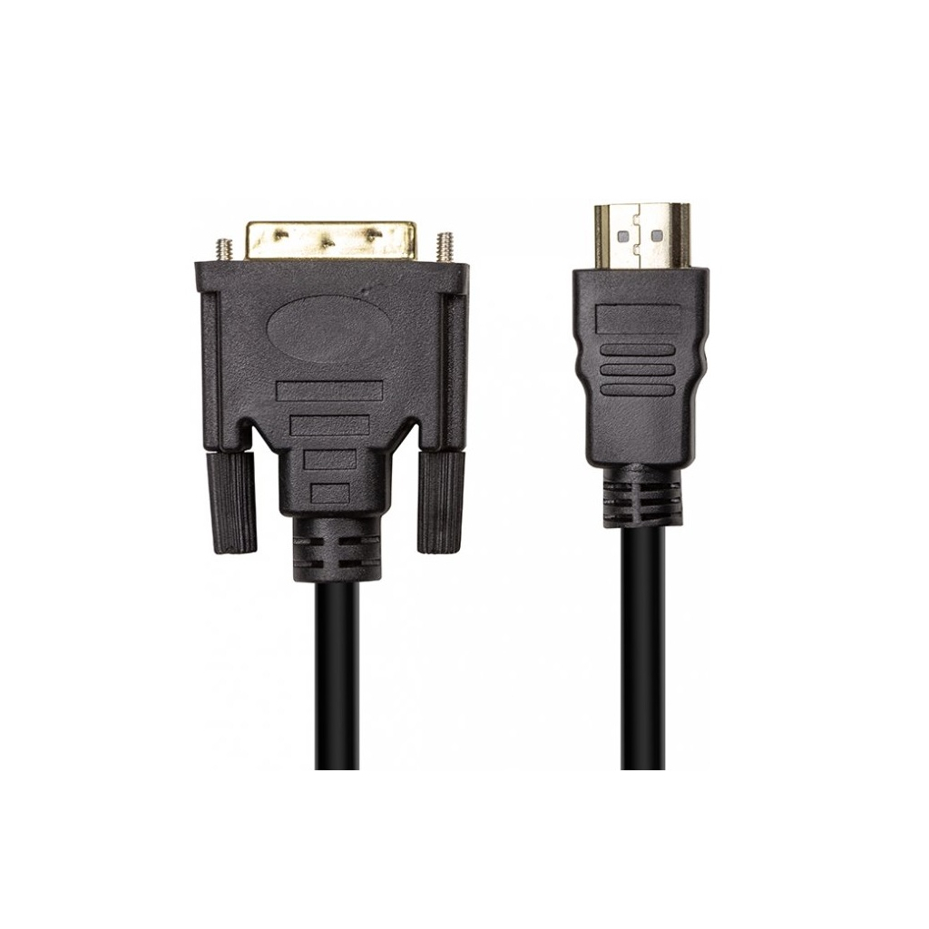 Кабель мультимедійний HDMI (M) to DVI (M), 1.8m PowerPlant (CA912568) - зображення 1