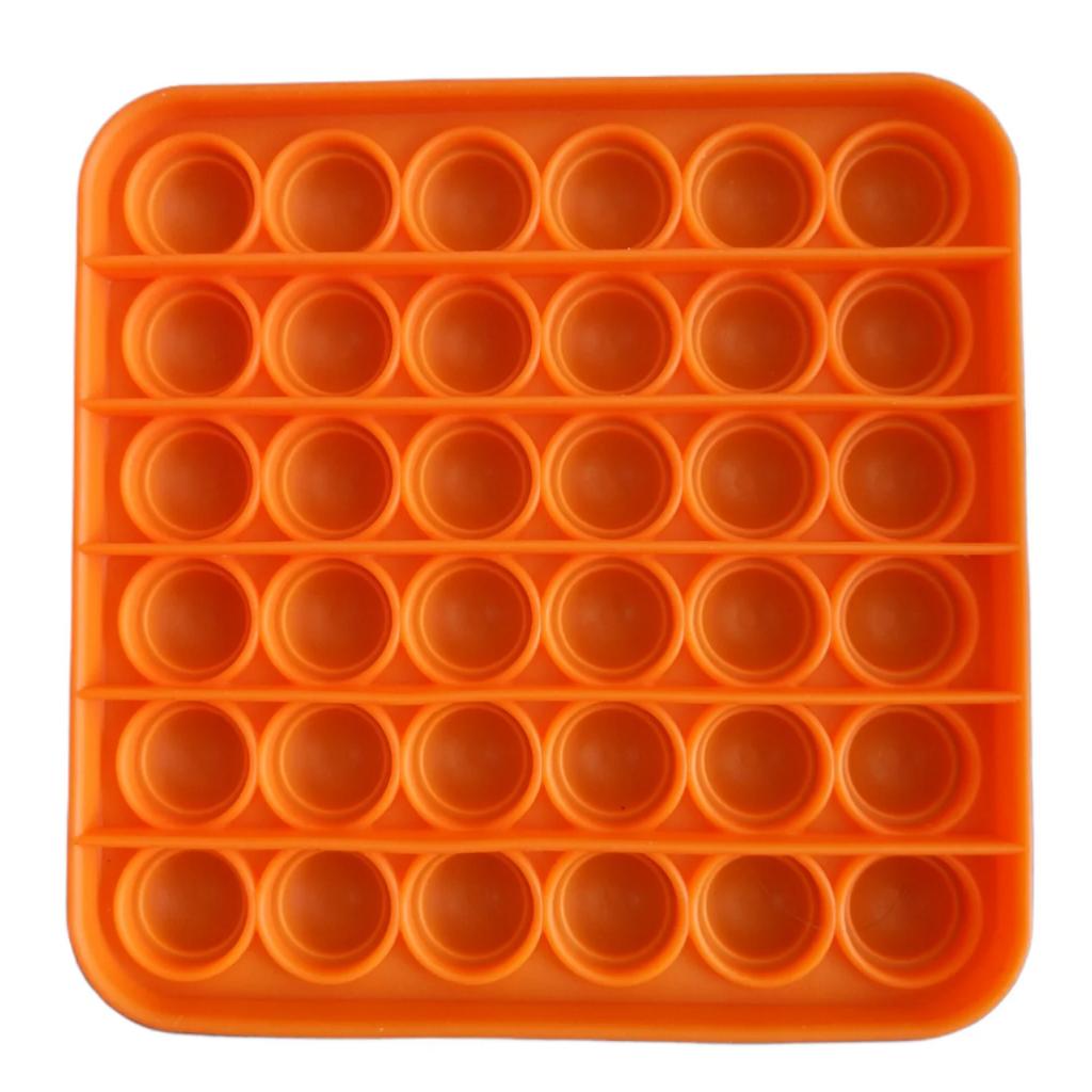 Антистрес Sibelly антистрес Pop It Mono Square Orange (SB-PPIT-SQL-OR) - зображення 2