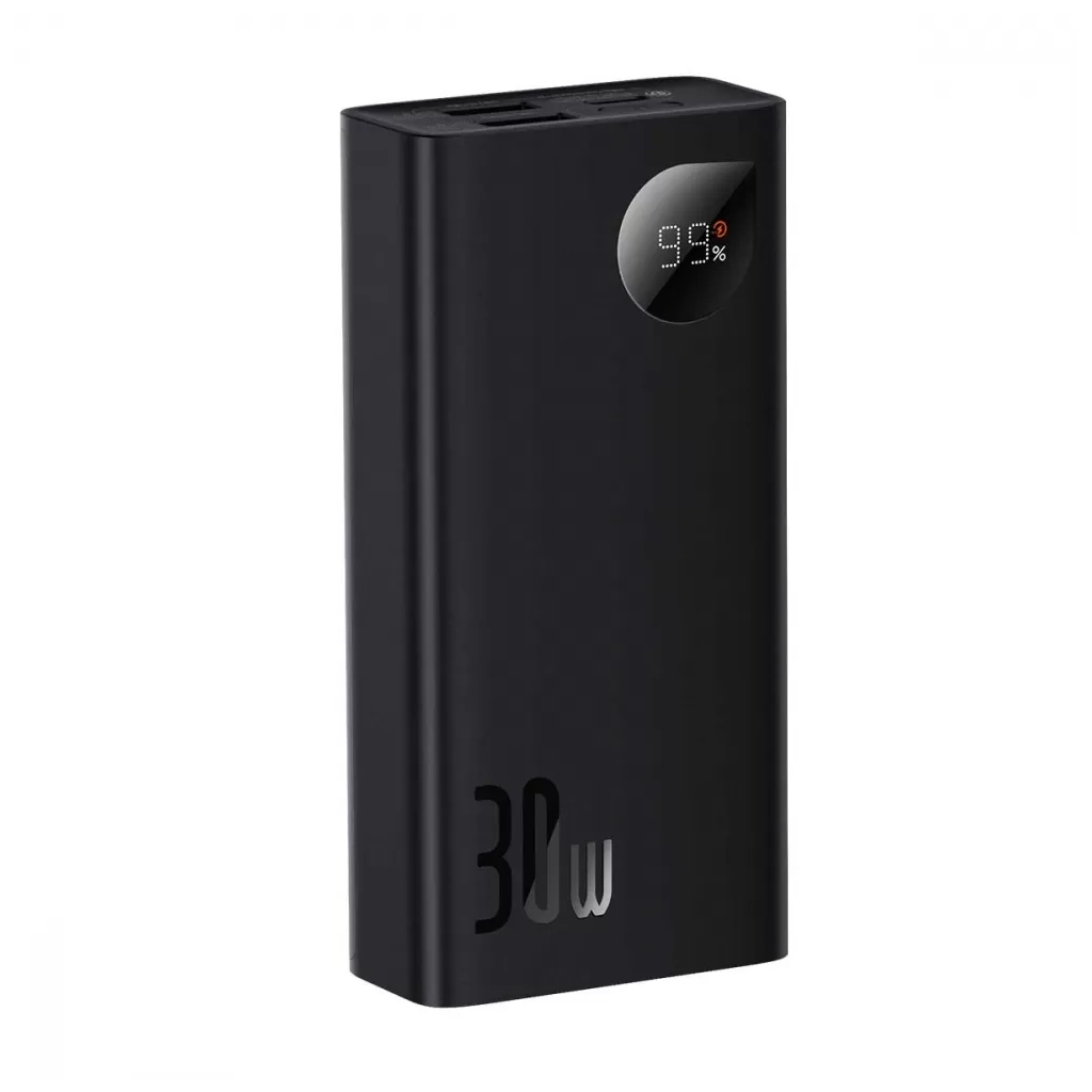 Батарея універсальна Baseus Adaman2 10000mAh 30W, PD, QC, SCP, Black (PPAD040001) - изображение 2