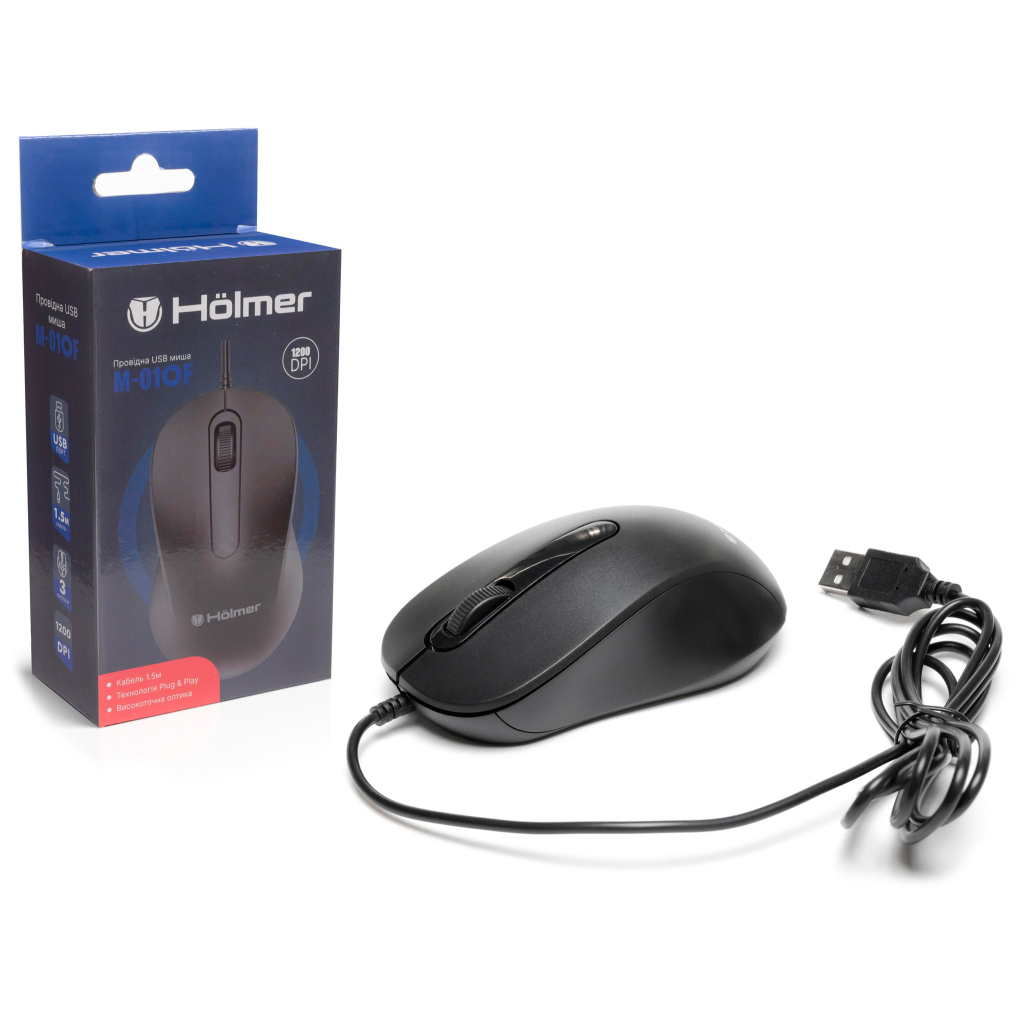 Мишка Hölmer M-01OF USB Black (M-01OF) - зображення 12