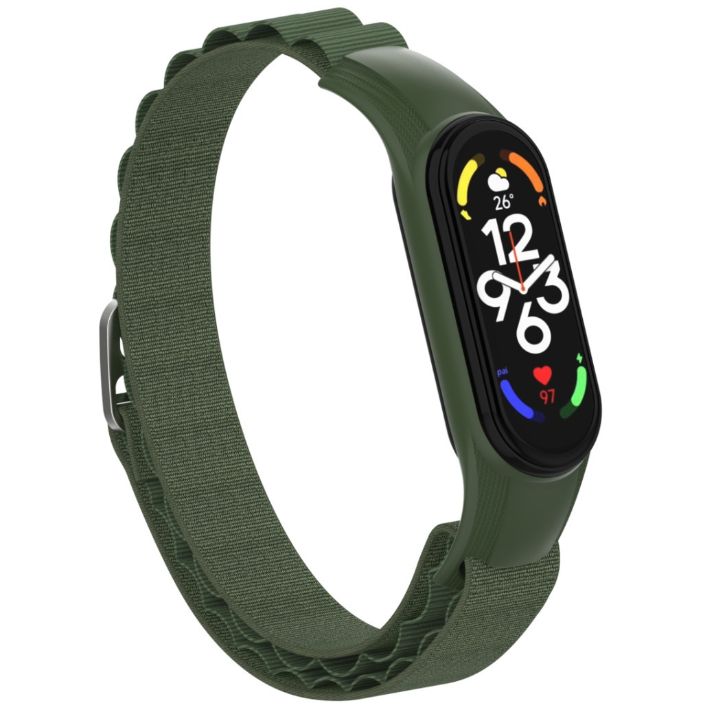 Ремінець до фітнес браслета Armorstandart AlpinaStyle Band для Xiaomi Mi Band 7/6/5/4 Green (ARM64988) - зображення 3