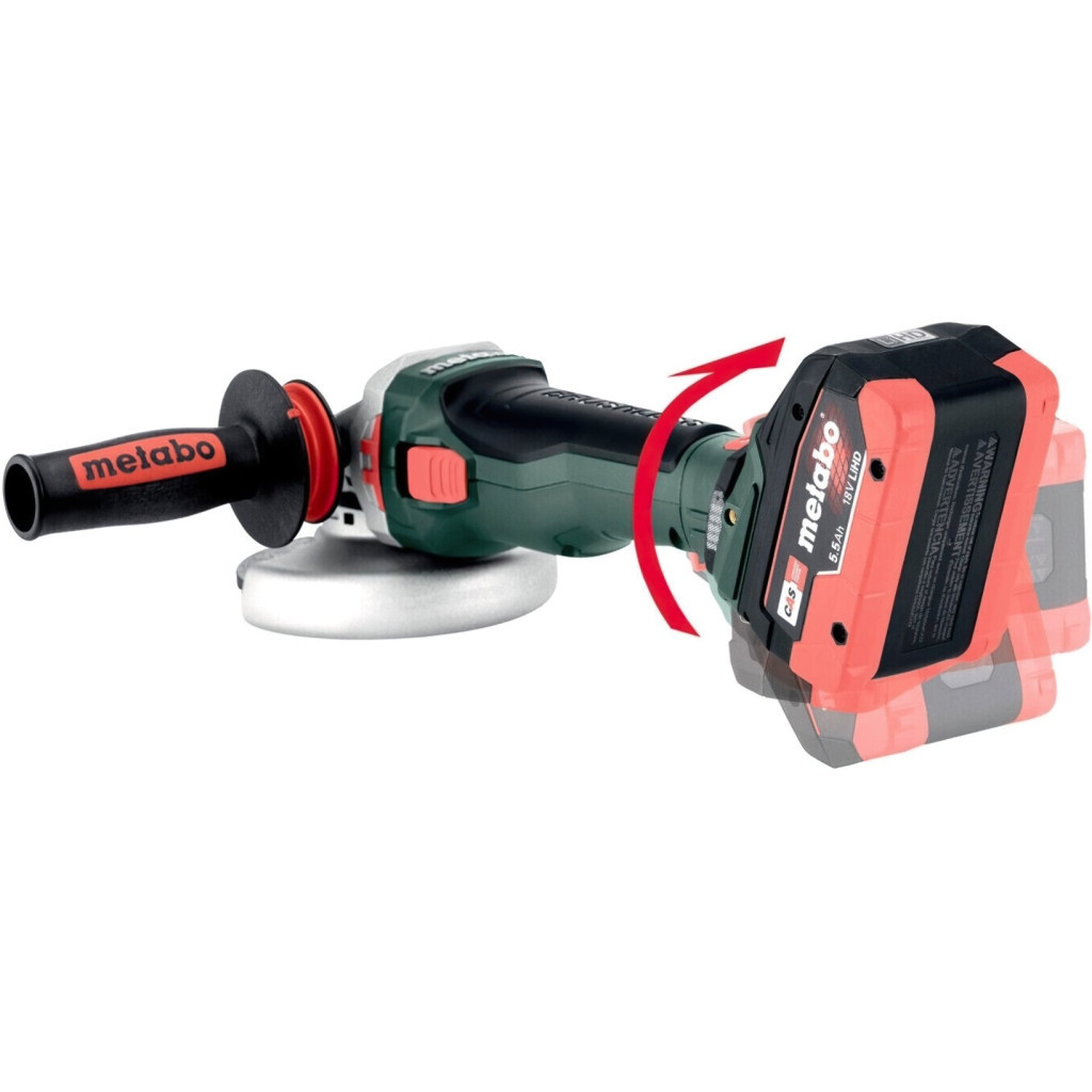 Шліфувальна машина Metabo WVB 18 LTX BL 15-125 Quick 125мм, 18В, 2500-10000 об/хв, 2кг (без АКБ та ЗП) (601731850) - изображение 2