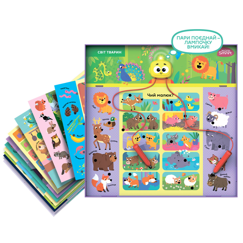 Настільна гра Kiddi Smart Вікторина Світ тварин S2 (157-A-0011-UA) - зображення 2