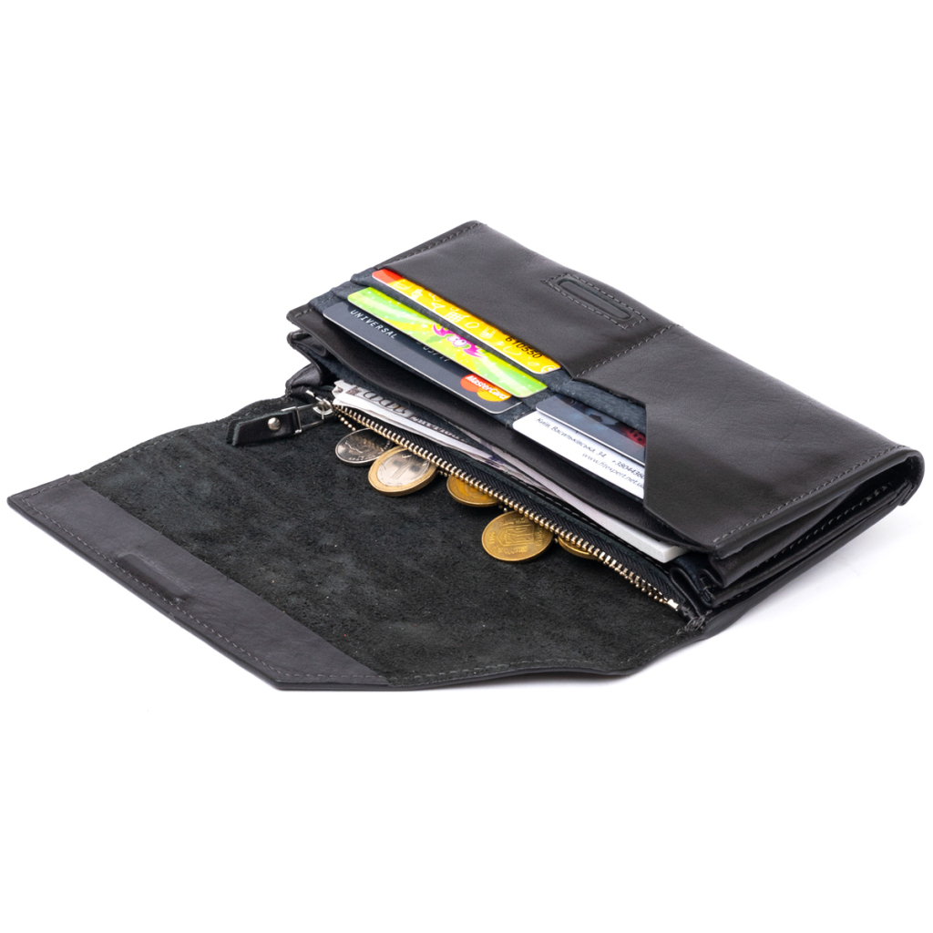 Портмоне Grande Pelle Чорне (11316) - зображення 6