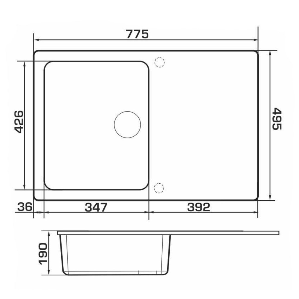 Мийка кухонна GRANADO VIGO white (gr1405) - зображення 6