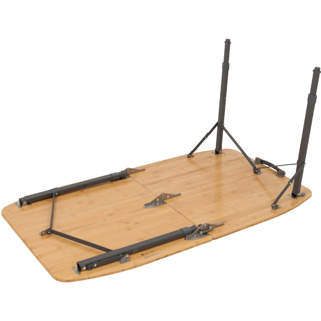 Туристичний стіл Bo-Camp Islington Овальний 120 x 70 cm Коричневий (1404652) - зображення 4