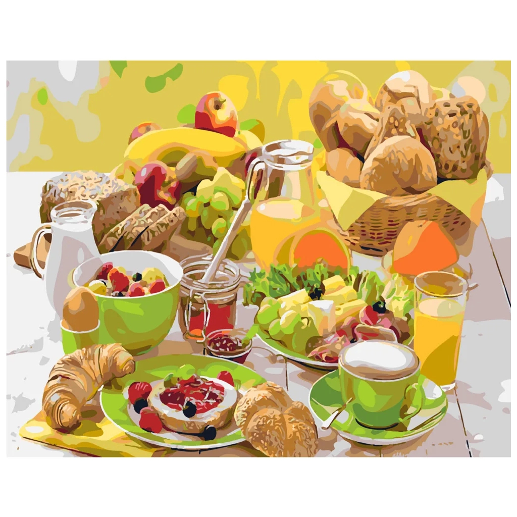 Картина по номерам Strateg Літній сніданок 40х50 см (SY6153) - зображення 1