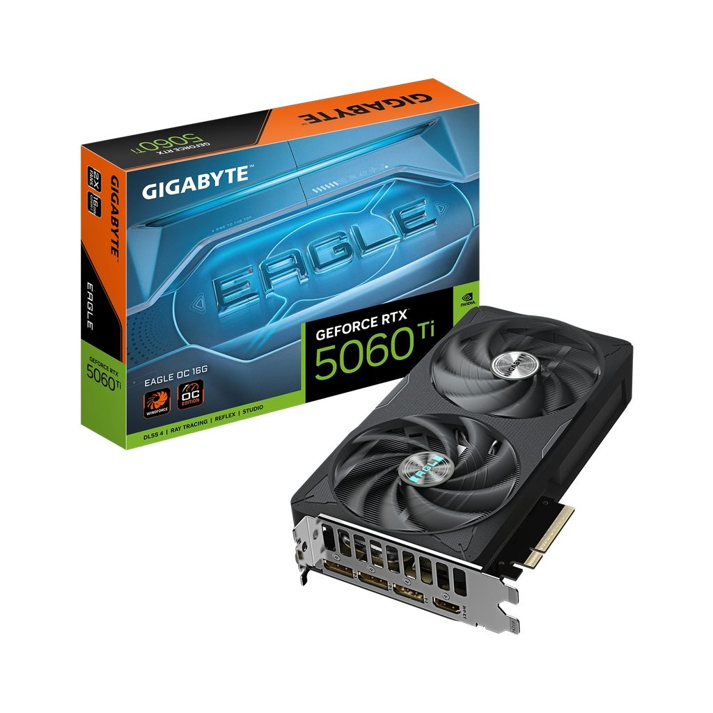 Відеокарта GIGABYTE GeForce RTX5060Ti 16Gb EAGLE OC (GV-N506TEAGLE OC-16GD) - изображение 9