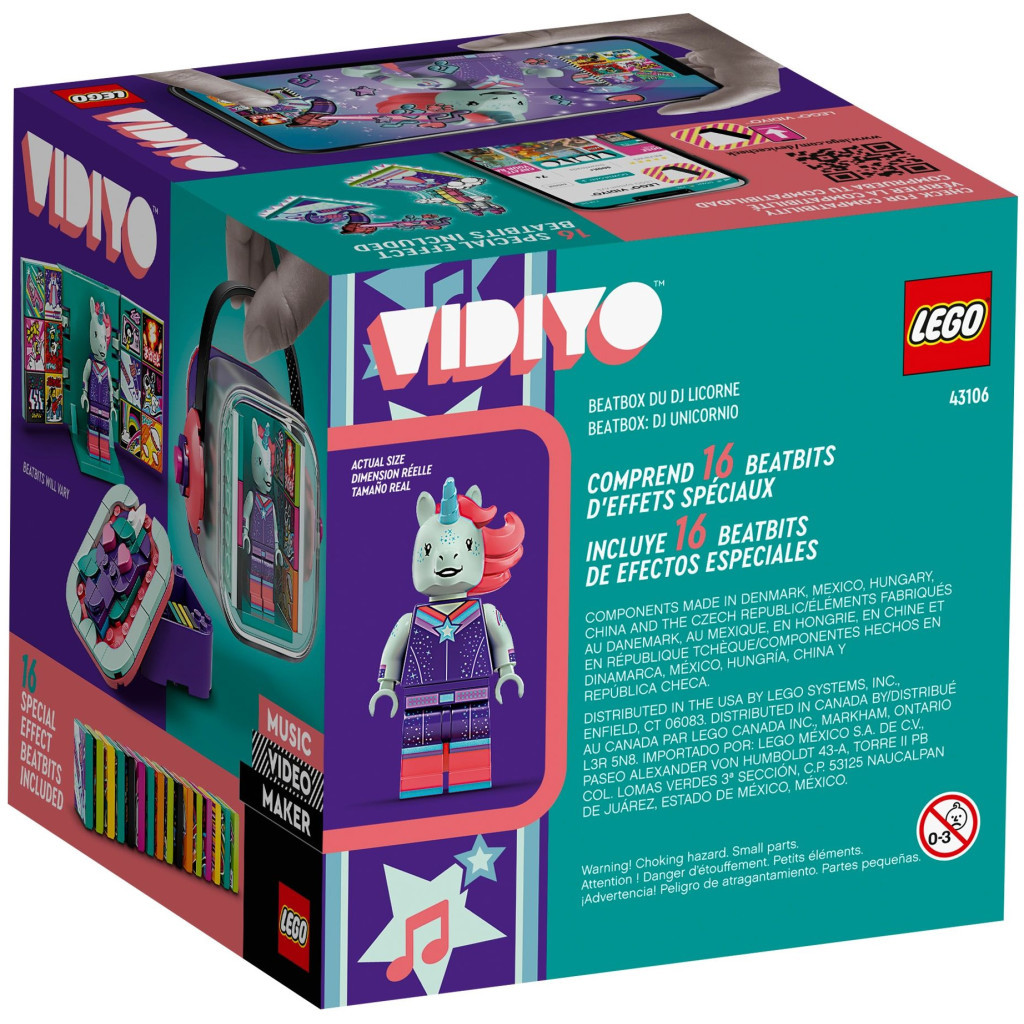 Конструктор LEGO VIDIYO Бітбокс Діджея Єдинорога (43106) - зображення 12