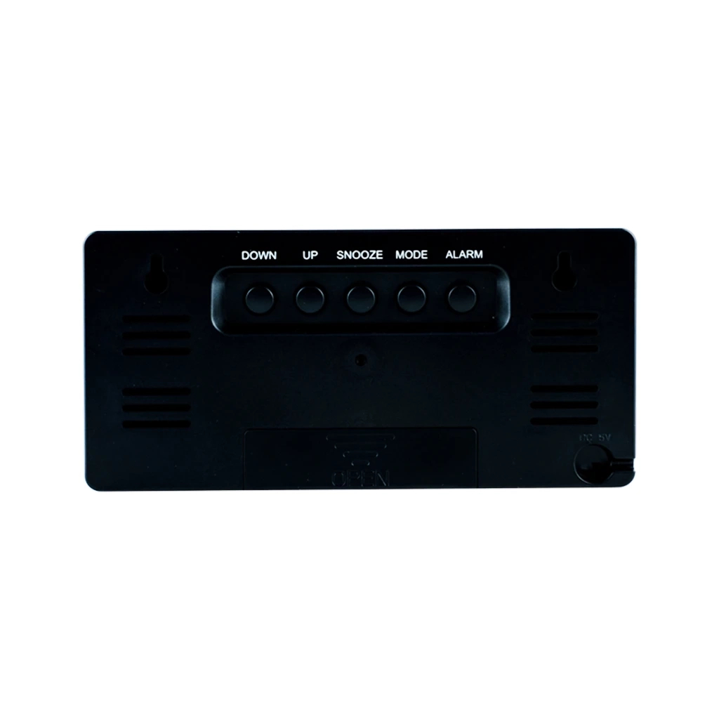 Настільний годинник Kite електронний цифровий, чорний (K24-488-1) - зображення 3