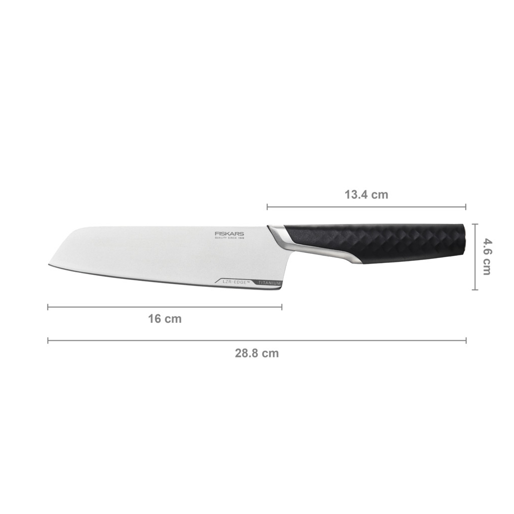 Кухонний ніж Fiskars Taiten Santoku 16 см (1066831) - изображение 5