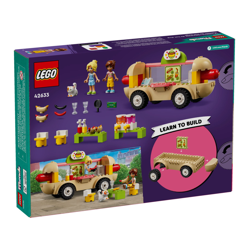 Конструктор LEGO Friends Вантажівка із гот-доґами 100 деталей (42633) - зображення 6