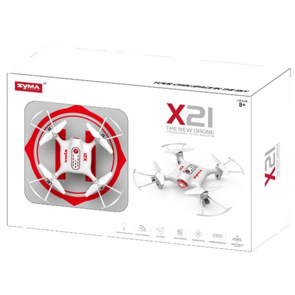 Радіокерована іграшка Syma Квадрокоптер 2,4 Ггц 13,5 cм (X21 White) - зображення 3