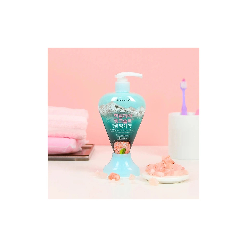 Зубна паста LG Perioe Himalaya Pinksalt Ice Calming Mint Toothpaste З рожевою гімалайською сіллю 285 г (8801051018097) - зображення 4