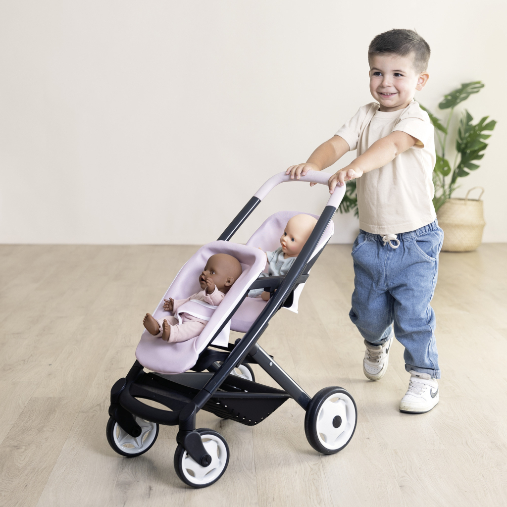 Коляска для ляльок Smoby для двійнят Maxi-Cosi Рожева перлина, 54 х 38, 5 х 64 см, 3+ (7600253221) - зображення 3