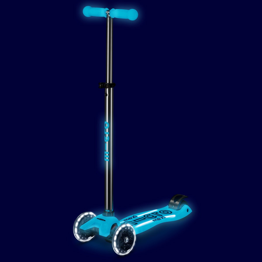 Самокат Micro Maxi Deluxe Glow LED Plus Синій кришталь (MMD377) - зображення 5