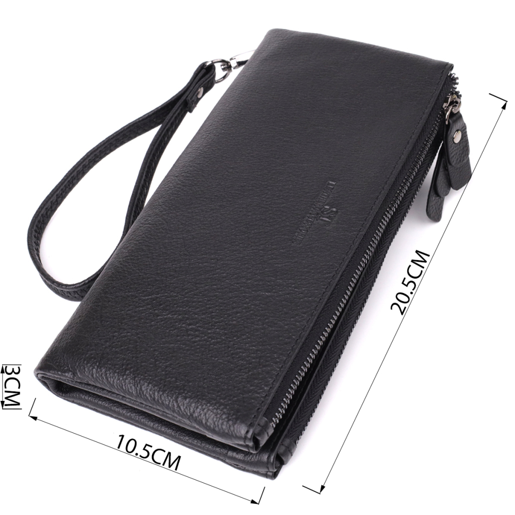 Гаманець ST Leather Шкіряний Чорний (23111) - зображення 3