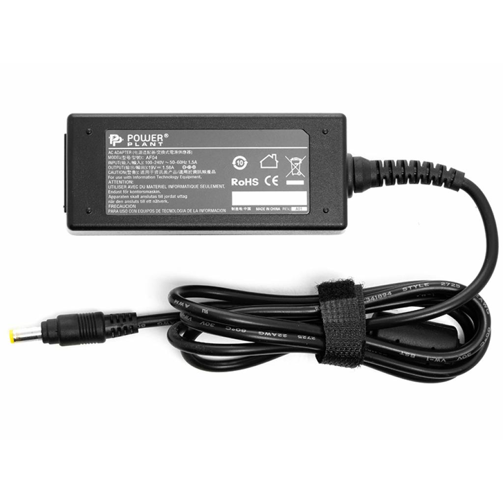 Блок живлення до ноутбуку PowerPlant HP 220V, 19V 30W 1.58A (4.8*1.7) (HP30F4817) - зображення 1