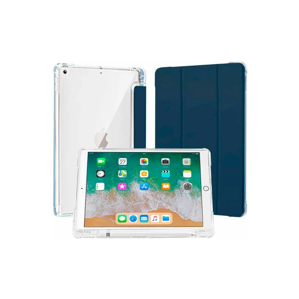 Чохол до планшета BeCover TPU Edge mount Pencil Apple iPad 10.2 2019/2020/2021 Deep Blue (709237) - зображення 1