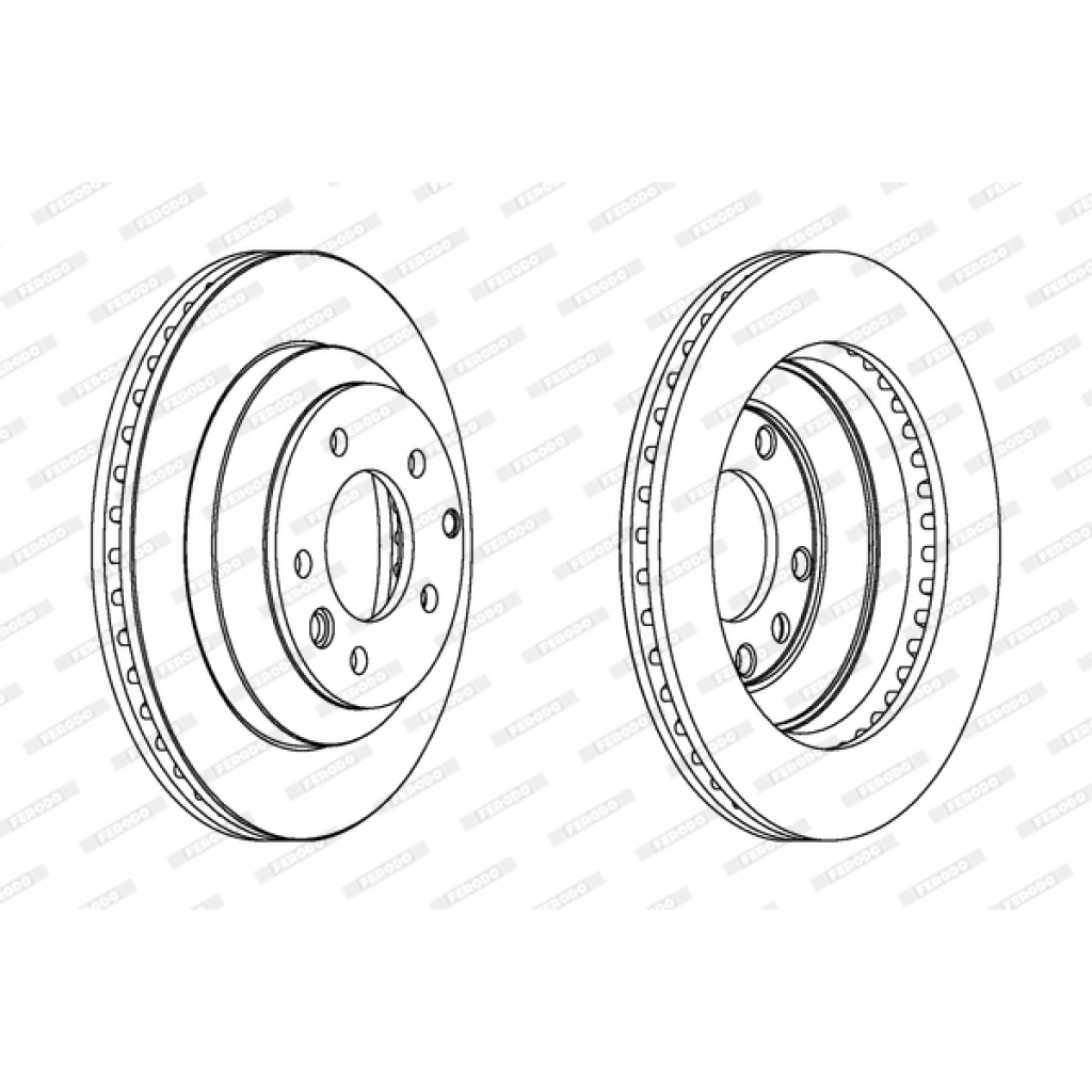 Гальмівний диск FERODO DDF1580C - зображення 1