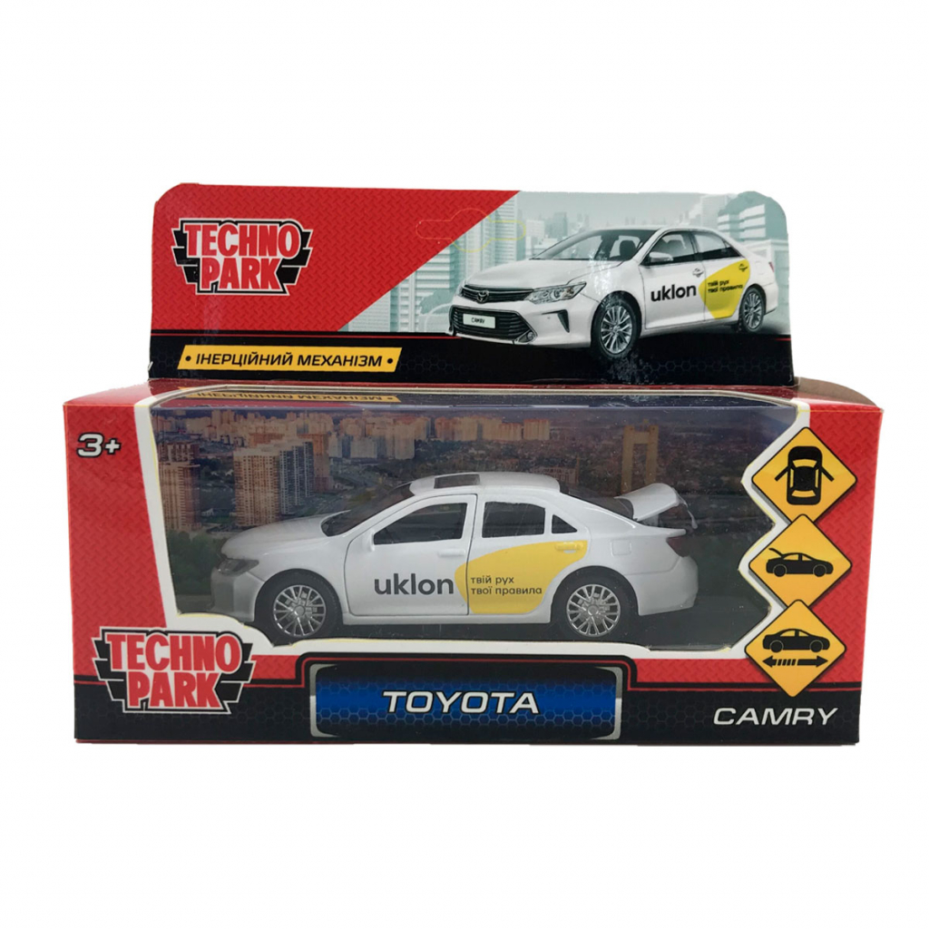 Машина Технопарк Toyota Camry Uklon (CAMRY-BK-Uk) - зображення 5